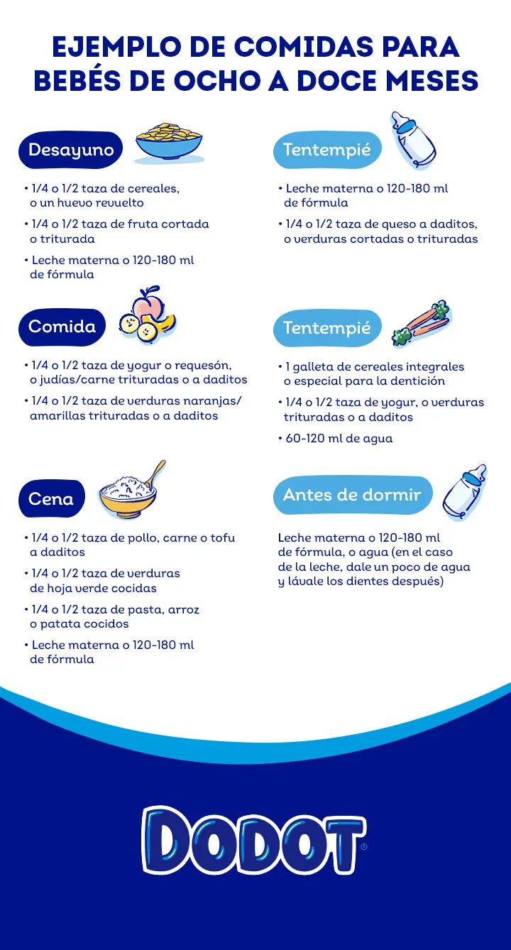 menu para bebe de 8 meses menu para bebe de 8 meses