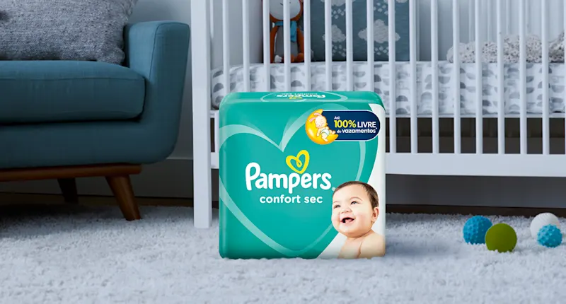 Fraldas Pampers® Confort Sec™