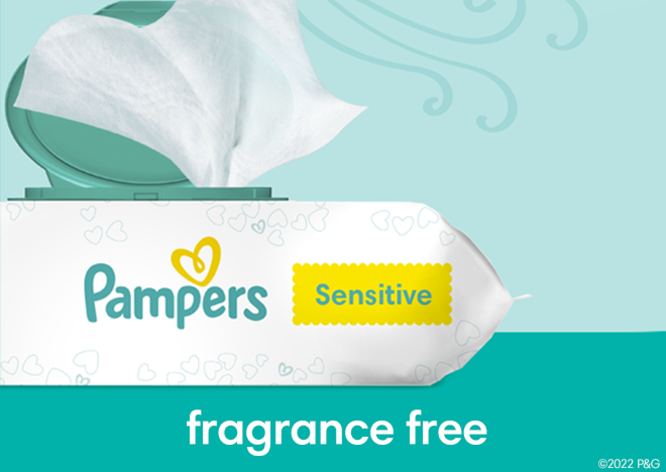 Pampers Sensitive Wipes are fragrance free 