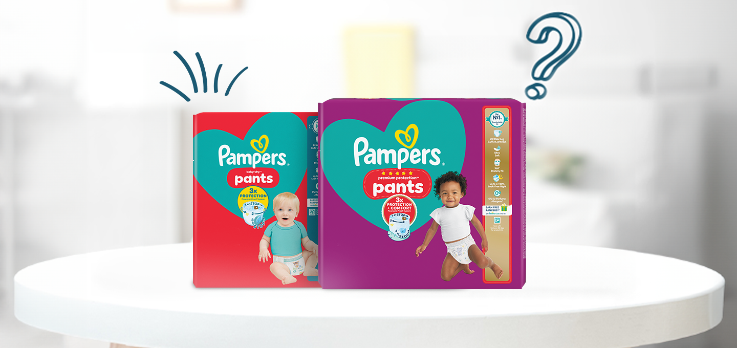 Pamper UK How to use nappy pants