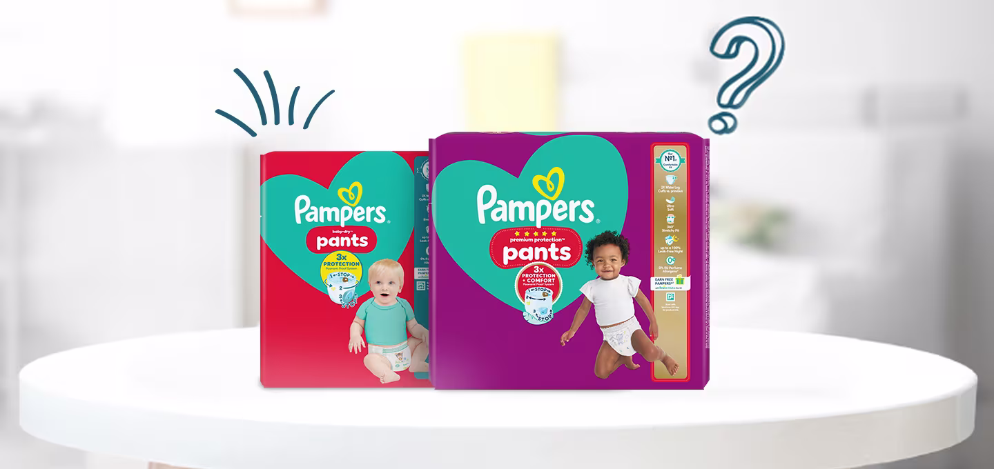 Pamper UK How to use nappy pants