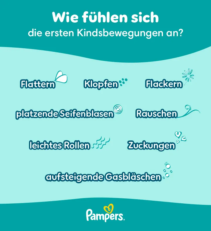 Wie fühlen sich die ersten Kindsbewegungen an? Wie fühlen sich die ersten Kindsbewegungen an?