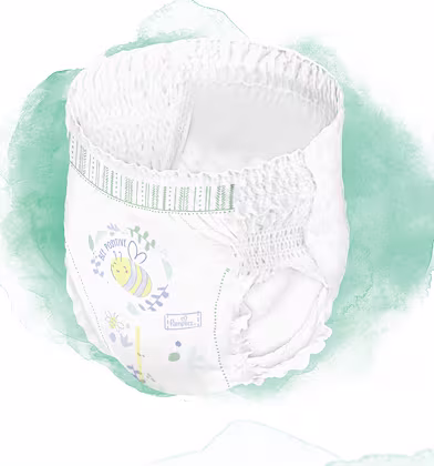 Pampers Harmonie -housuvaippojen grafiikka Pampers Harmonie -housuvaippojen grafiikka