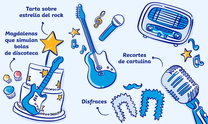 Ideas para una fiesta con temática de estrella del rock