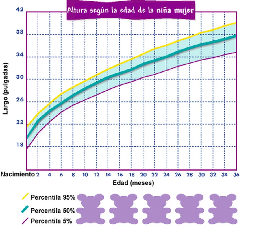 Représentation de la croissance en longueur d'une fille au fil du temps Représentation de la croissance en longueur d'une fille au fil du temps