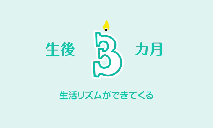 生後3か月の赤ちゃん