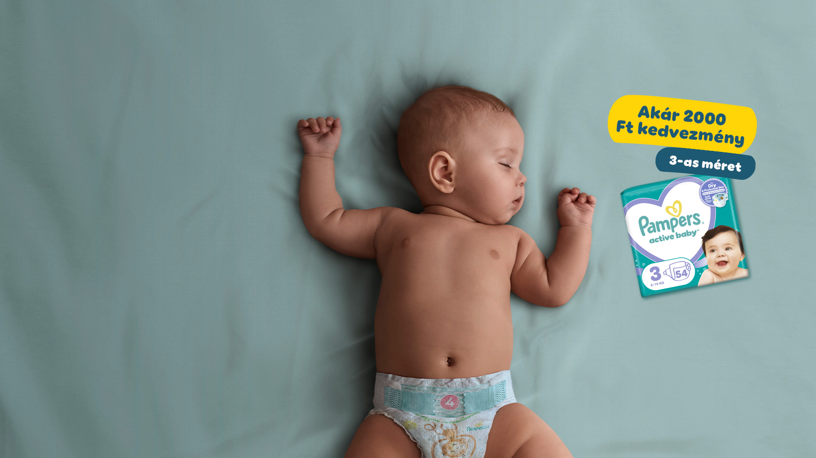 Pampers kedvezménykód a 3-as méretre