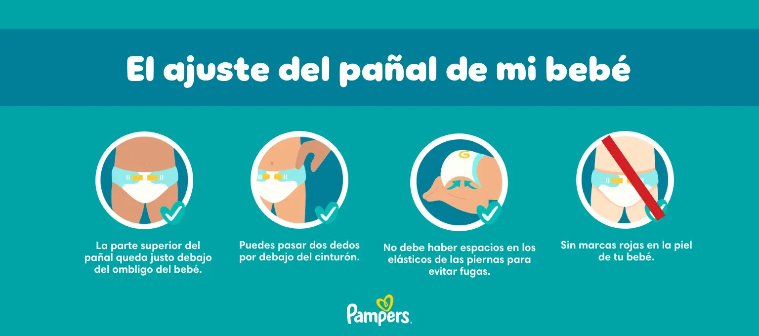 Ajuste del pañal Ajuste del pañal