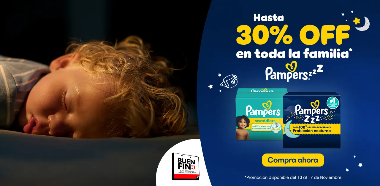 Buen fin Vale night Ehub Pampers Pampers Latam - Traffic to Buen Fin Amazon MX Banner Artículos Desktop