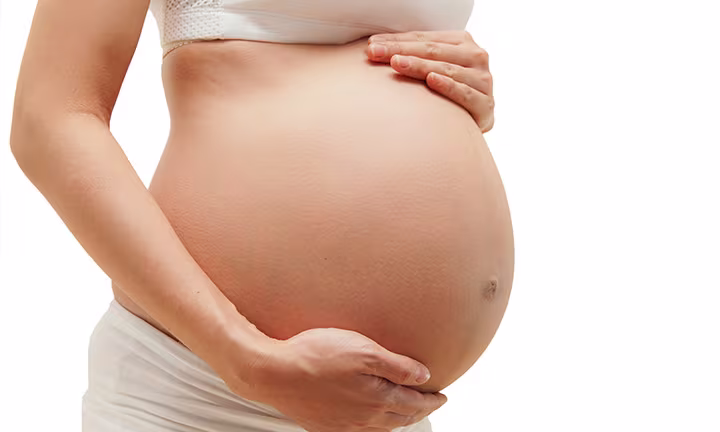 Mujer con tapón mucoso