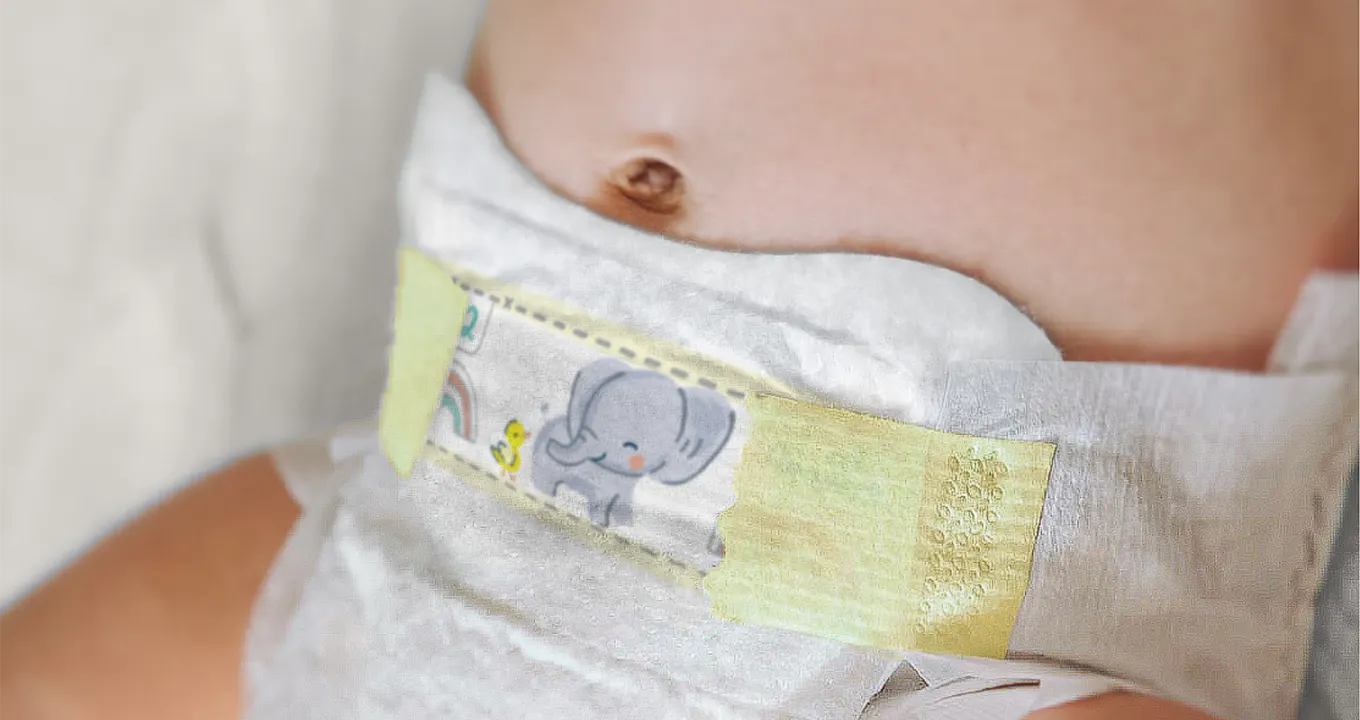 Acabado especial alrededor del ombligo