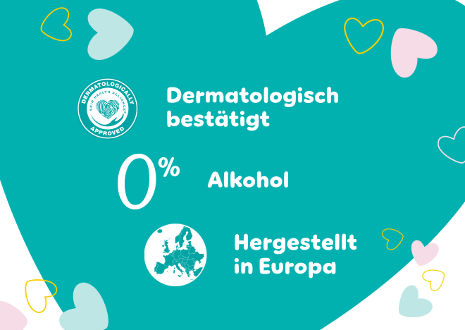 Volle Windeln erhöhen den pH-Wert der Haut und können Irritationen hervorrufen. Die einzigartige Formel hilft, den natürlichen pH-Wert wiederherzustellen.