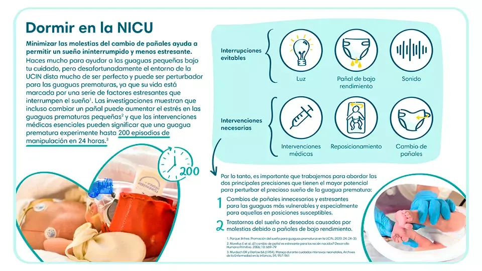 Ventajas necesarias e intervenciones innecesarias del cambio de pañales en guaguas prematuras