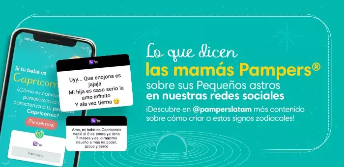 Horóscopo Capricornio para tu bebé: Testimonio de mamás Pampers ehub pam horbb CapricornioLATAM Comentarios 700x340