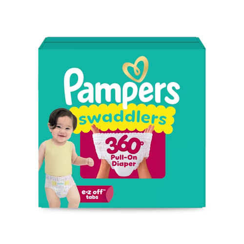 CAMBIOS FÁCILES Pampers® Swaddlers 360°™  Tamaño 3 - 7
