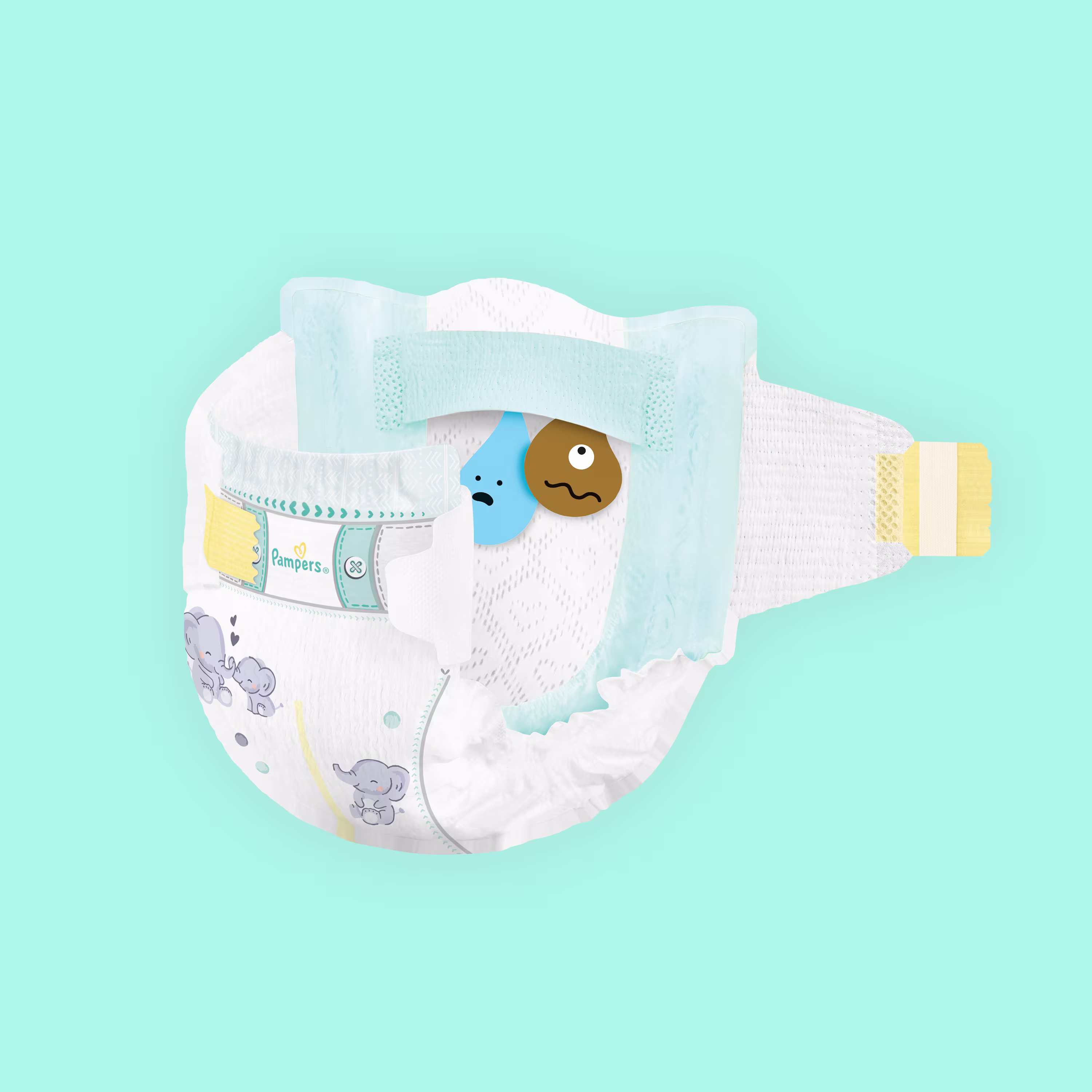 Grafică scutec Pampers Premium Care Grafică scutec Pampers Premium Care
