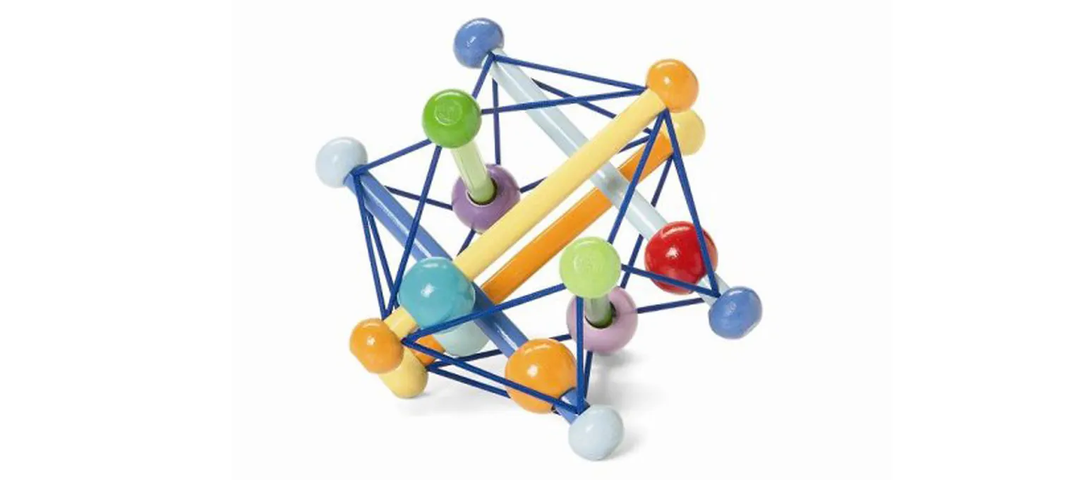 Manhattan Toy Skwish Color Burst Rattle and Teether Grasping Activity Toy