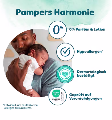 Zertifizierungen der Pampers Harmonie Zertifizierungen der Pampers Harmonie