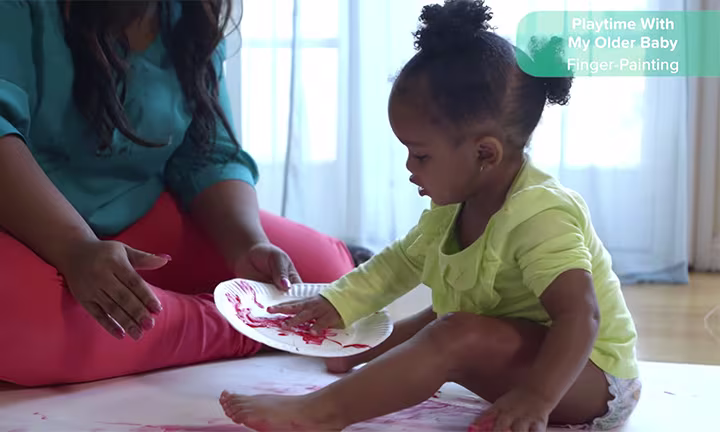 Fun Toddler Games: Finger Painting