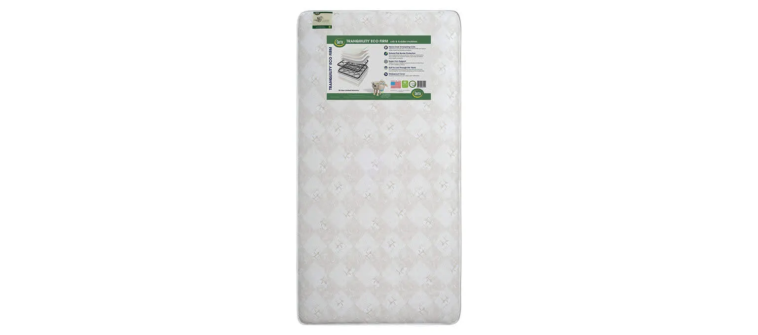 Serta Tranquility Eco Firm Innerspring Crib and Toddler Mattress