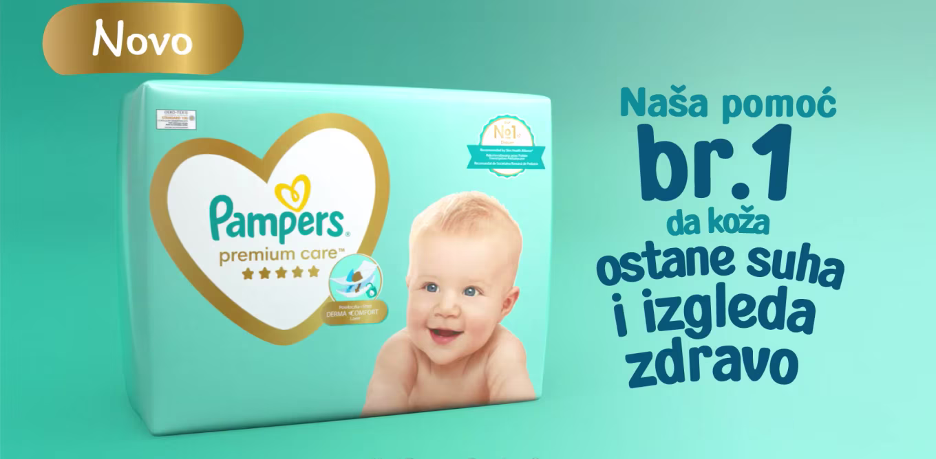 Novo Pampers Premium Care
