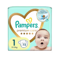 Наші найкращі* м’якість та захист шкіри Pampers Premium Care *серед підгузників Pampers