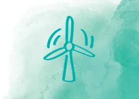 icoon van een windturbine