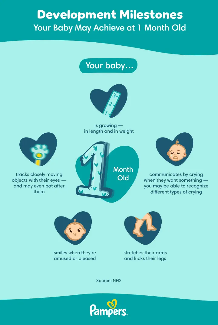 Development Milestones at 1 Month Old