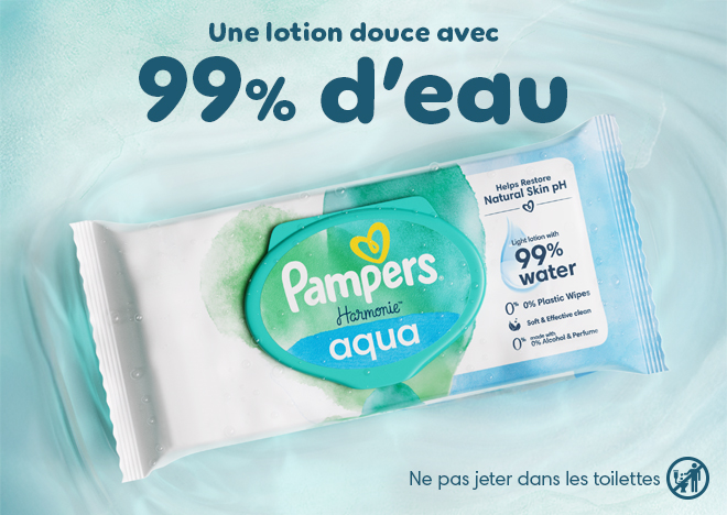 une lotion douce avec 99% d'eau
