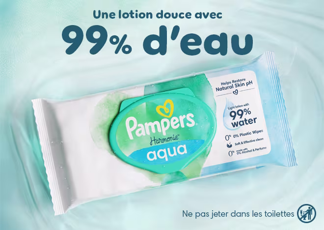 une lotion douce avec 99% d'eau