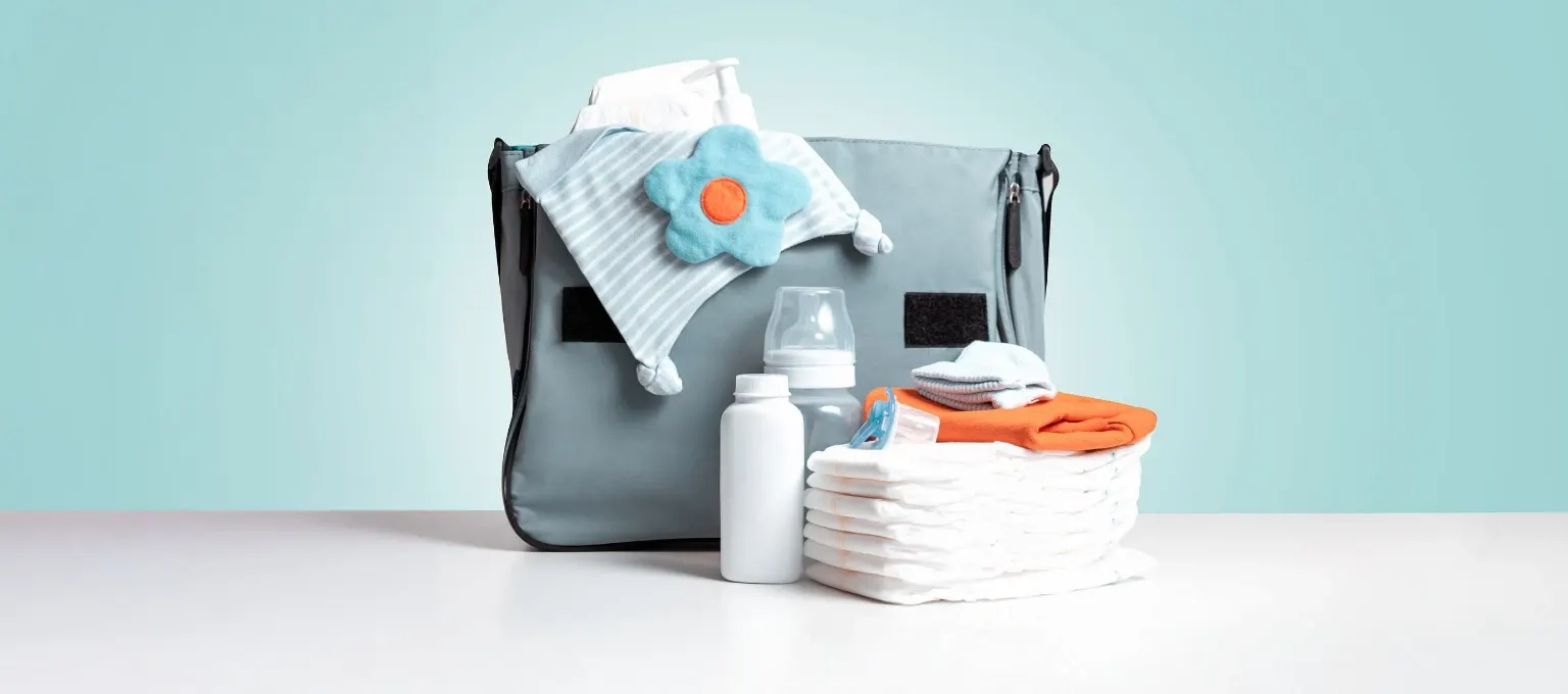 itens para a bolsa do bebê