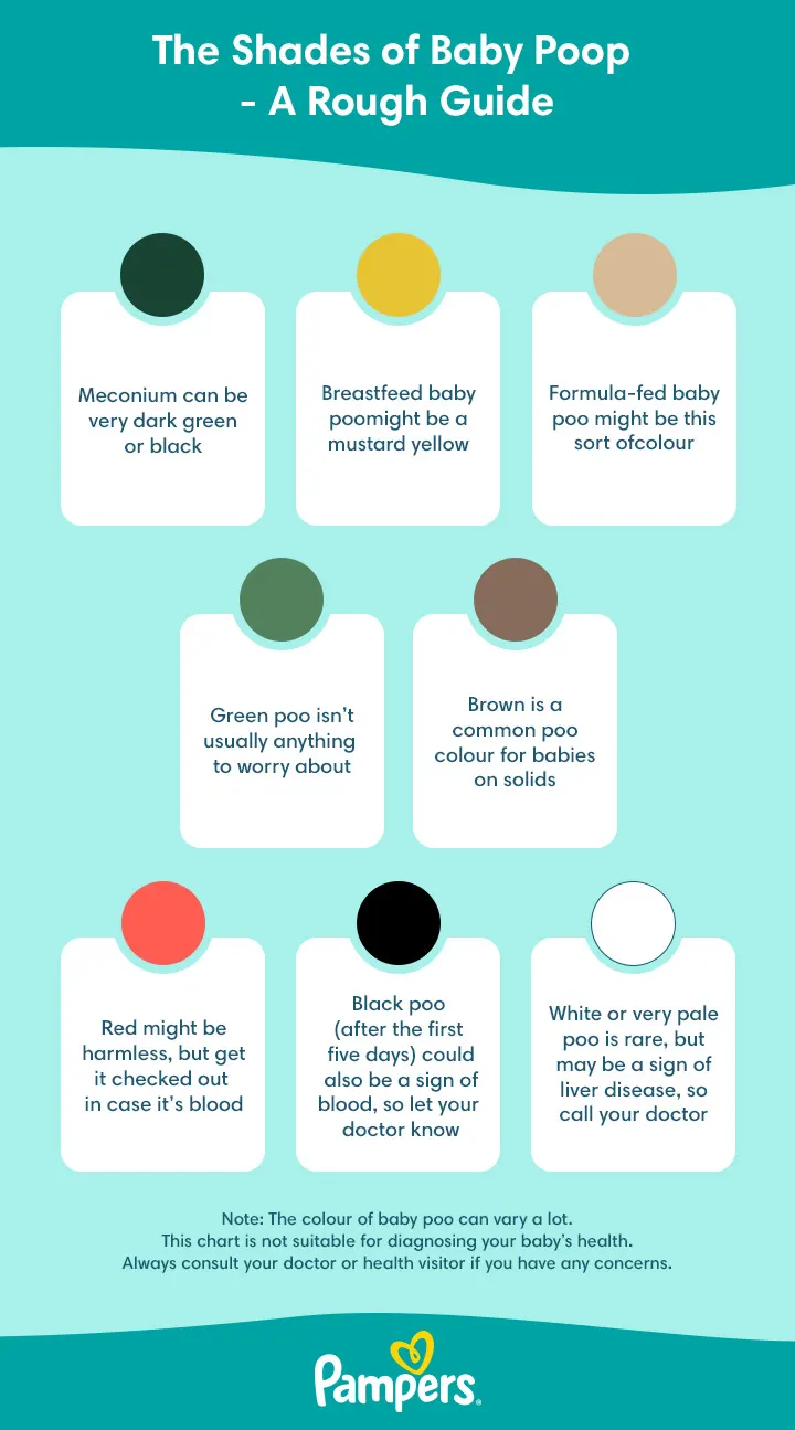 Baby Poo Colour Chart