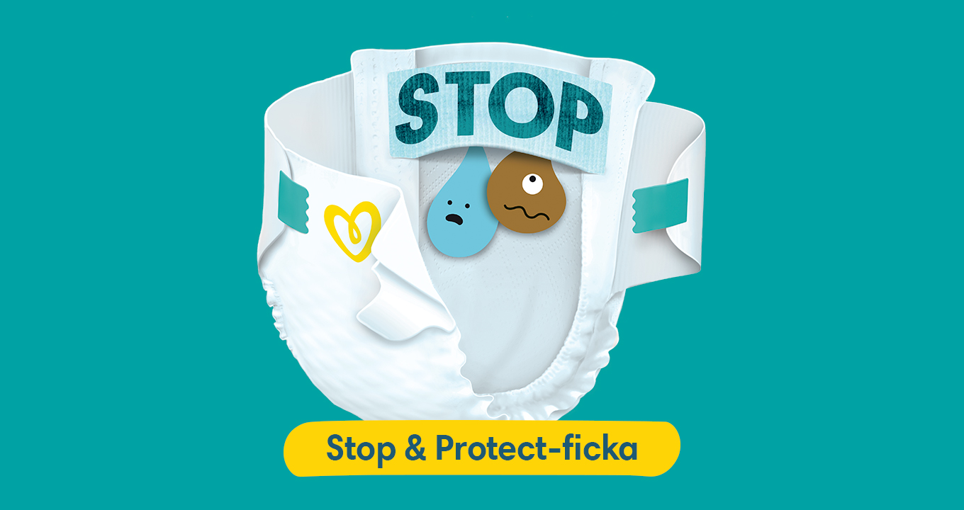 Pampers® Baby-Dry™ Stop&Protect-ficka