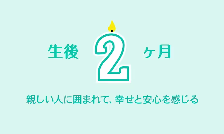 生後２か月の赤ちゃん