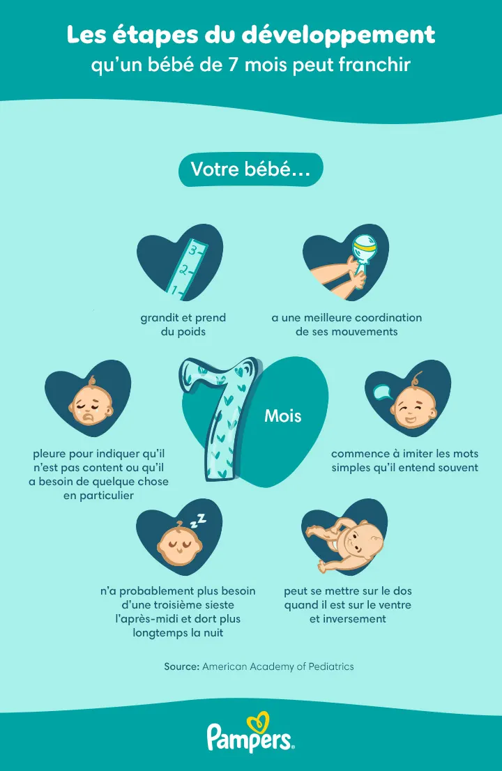 Les étapes du développement à 7 mois