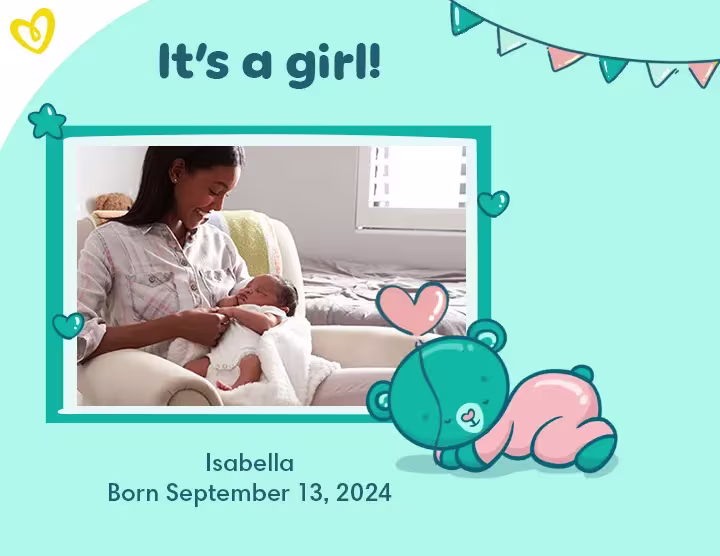 US Pampers Birth Announcement GIRL 20240419
