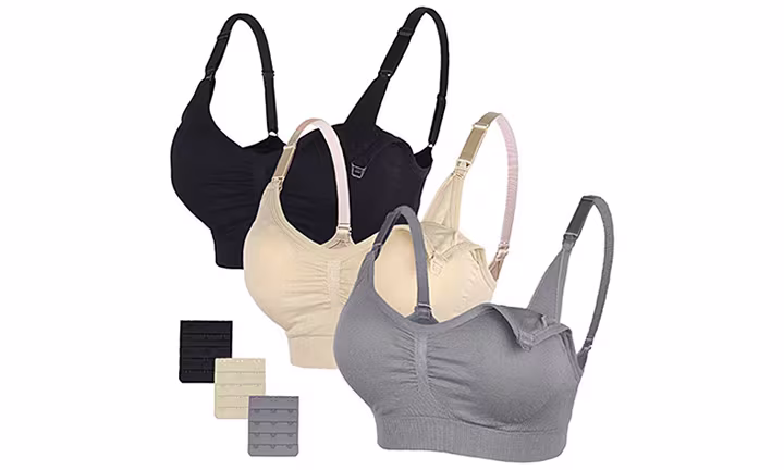 STELLE Body Silk Seamless Maternity Nursing Bra with Pads