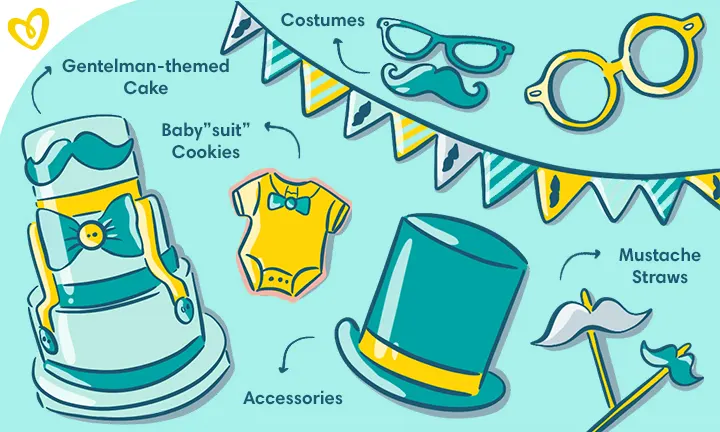 Tiny Gentleman theme idea for a baby boy shower