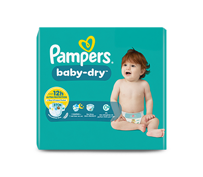 Pack of nappies Pampers Baby-Dry Pampers® Baby-Dry™ Taped