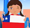Niña con la bandera de Chile: Lista de nombres para niñas en Chile