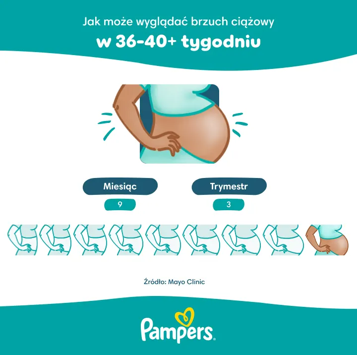 Brzuch w 38.tygodniu ciąży Brzuch w 38.tygodniu ciąży