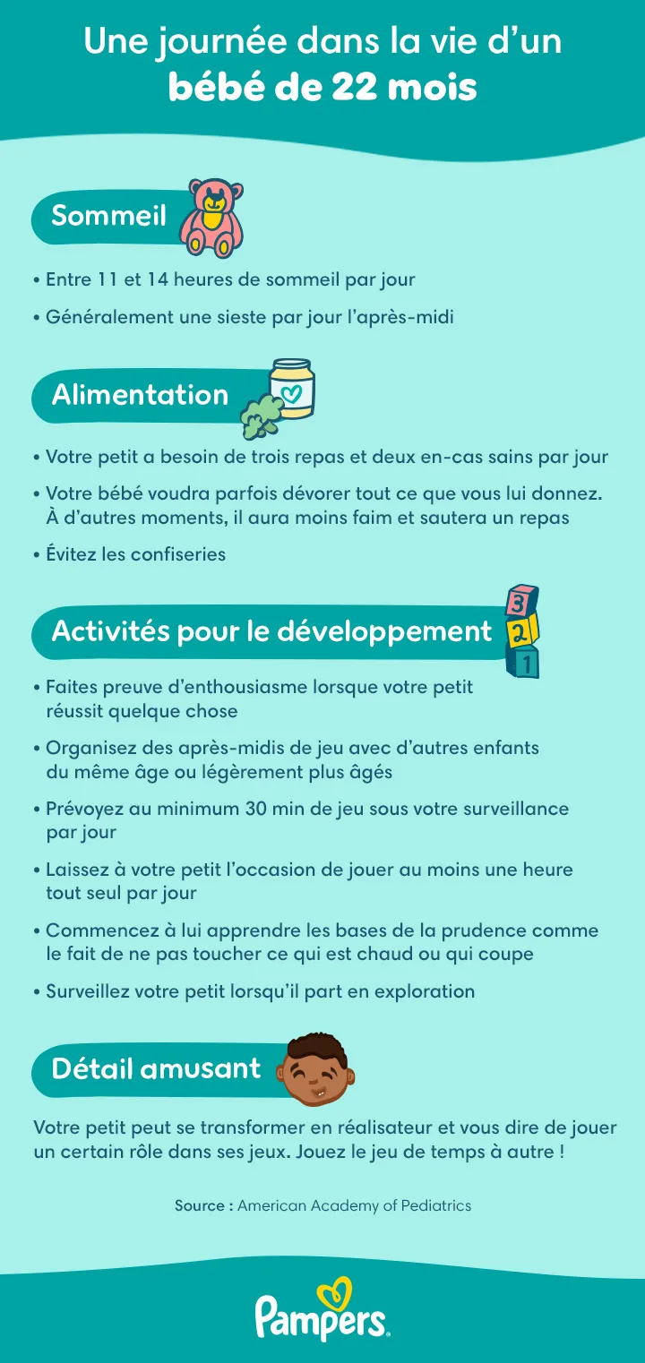 Programme quotidien et développement d’un enfant de 22 mois Programme quotidien et développement d’un enfant de 22 mois