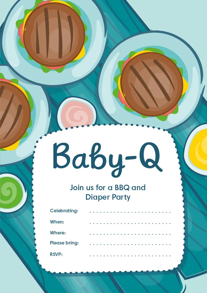 Baby-q diaper party invitation printable Baby-q diaper party invitation printable