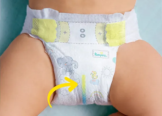 Pampers Wetness Indicator