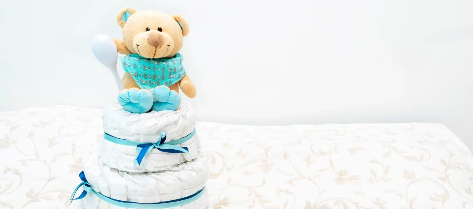 Pastel de pañales Pastel de pañales