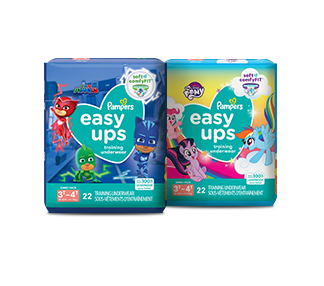 Pampers Easy Ups underwear-like fit