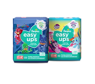 Pampers Easy Ups underwear-like fit