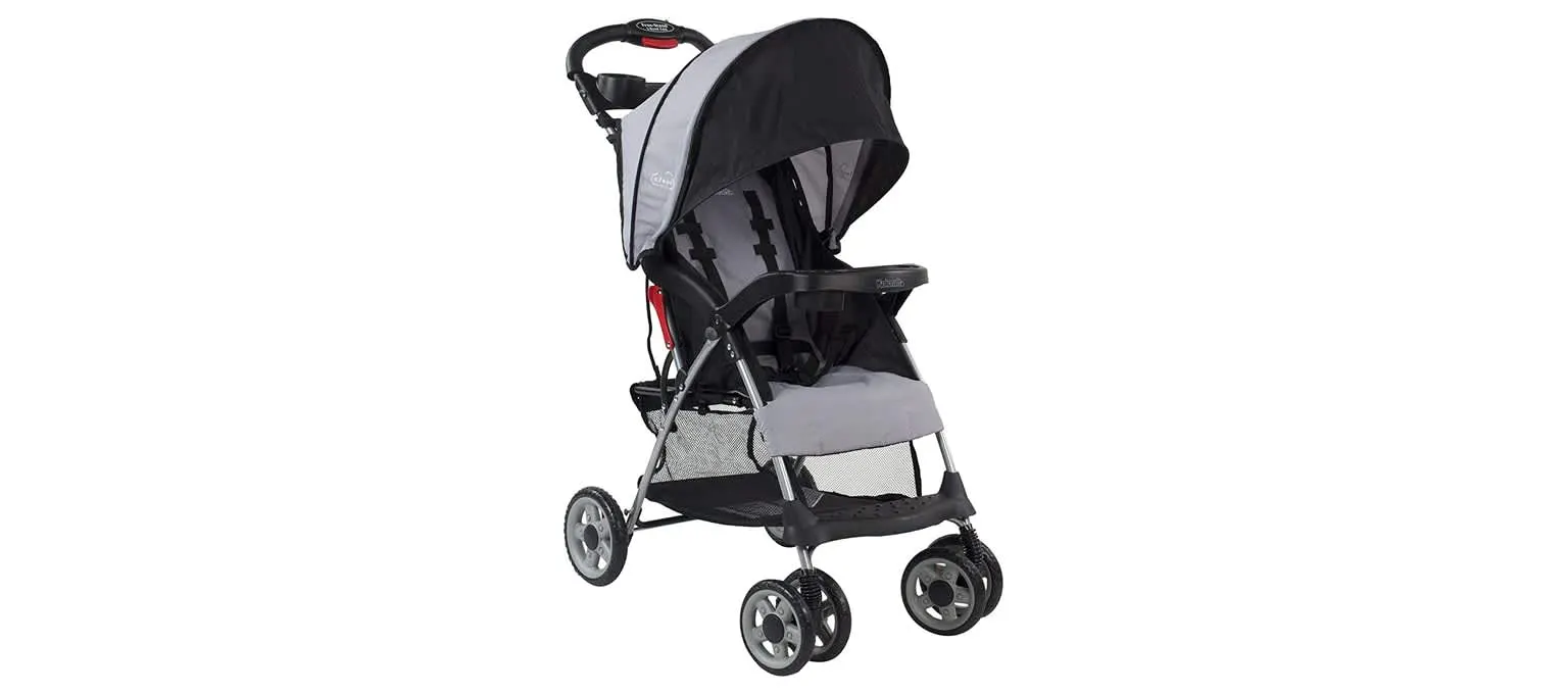 Kolcraft Cloud Plus Lightweight Easy Fold Compact Travel Stroller