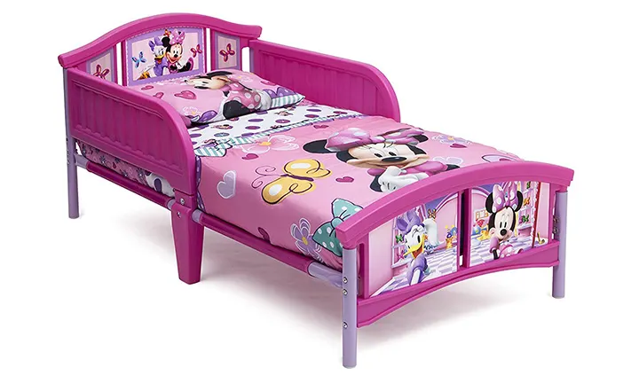 Delta Children Plastic Toddler Bed, Disney Minnie Mouse