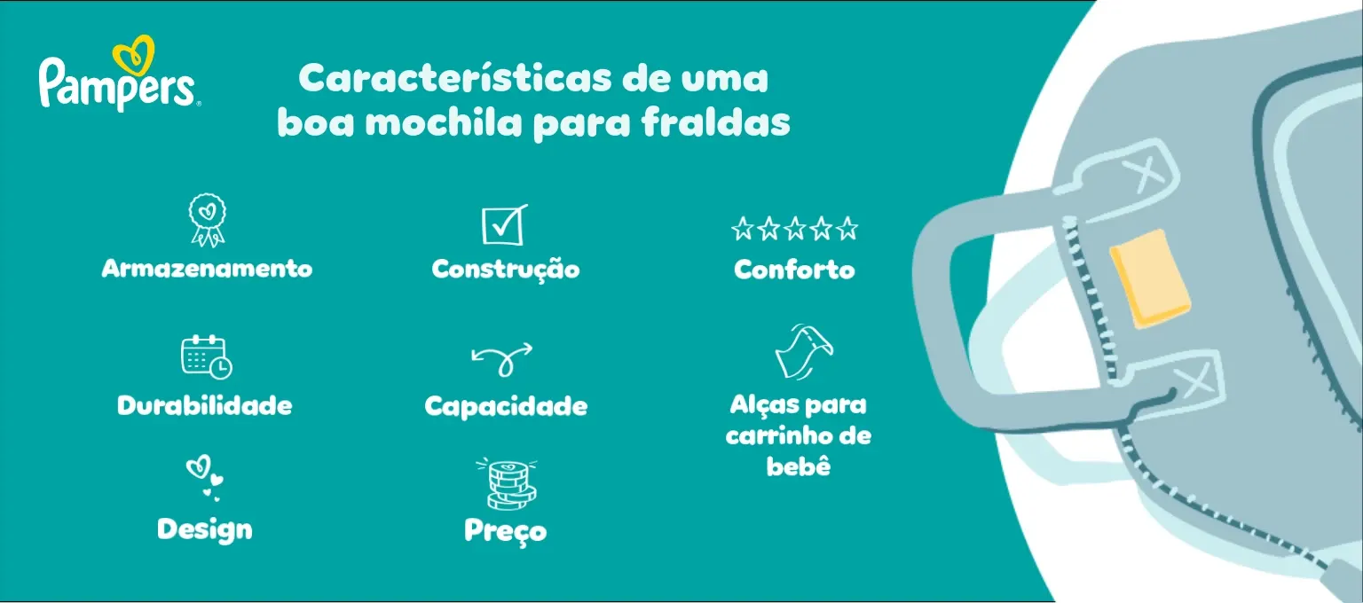 O que considerar ao escolher uma mochila para fraldas